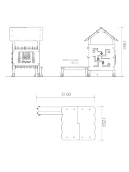 2d casetta sensoriale strongplast epolietilene kit di montaggio