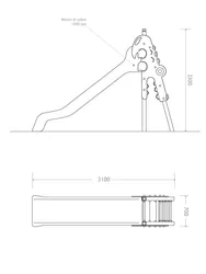 2d torretta scivolo crocodile plastica riciclata strongplast pannelli poiletilene riciclabile