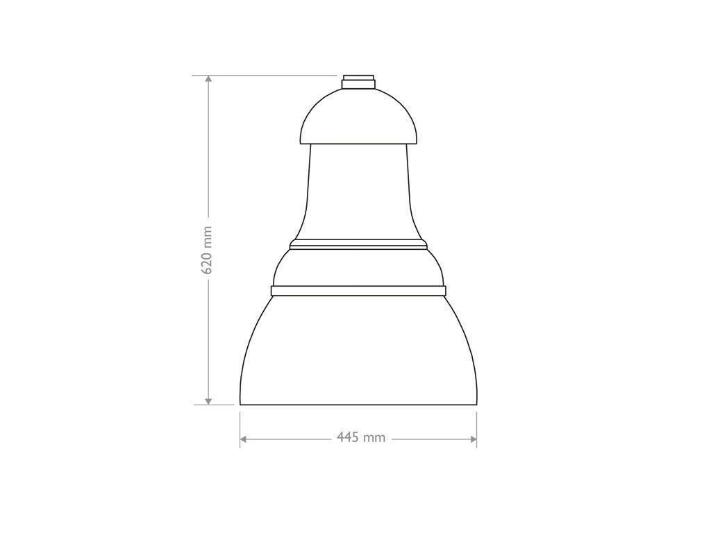 613 lampara campana pressofusione alluminio 2D