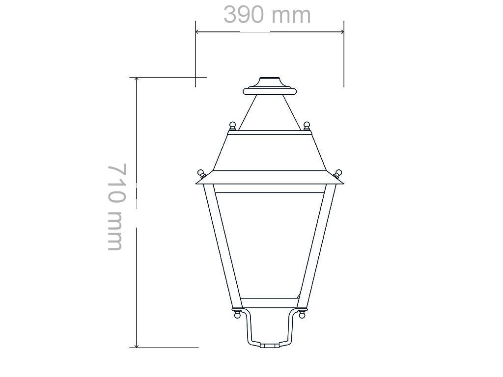 Lanterna Villa misure