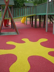 Pavimentazione antitrauma colata con splash