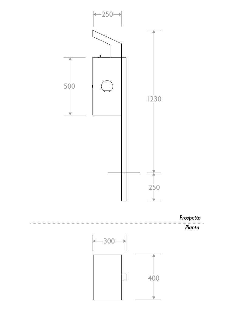 cestino deiezioni canine 331001 infissione