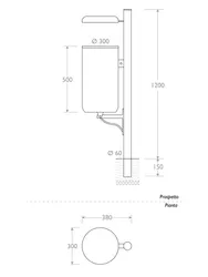Misure Cestino Marinetti con coperchio