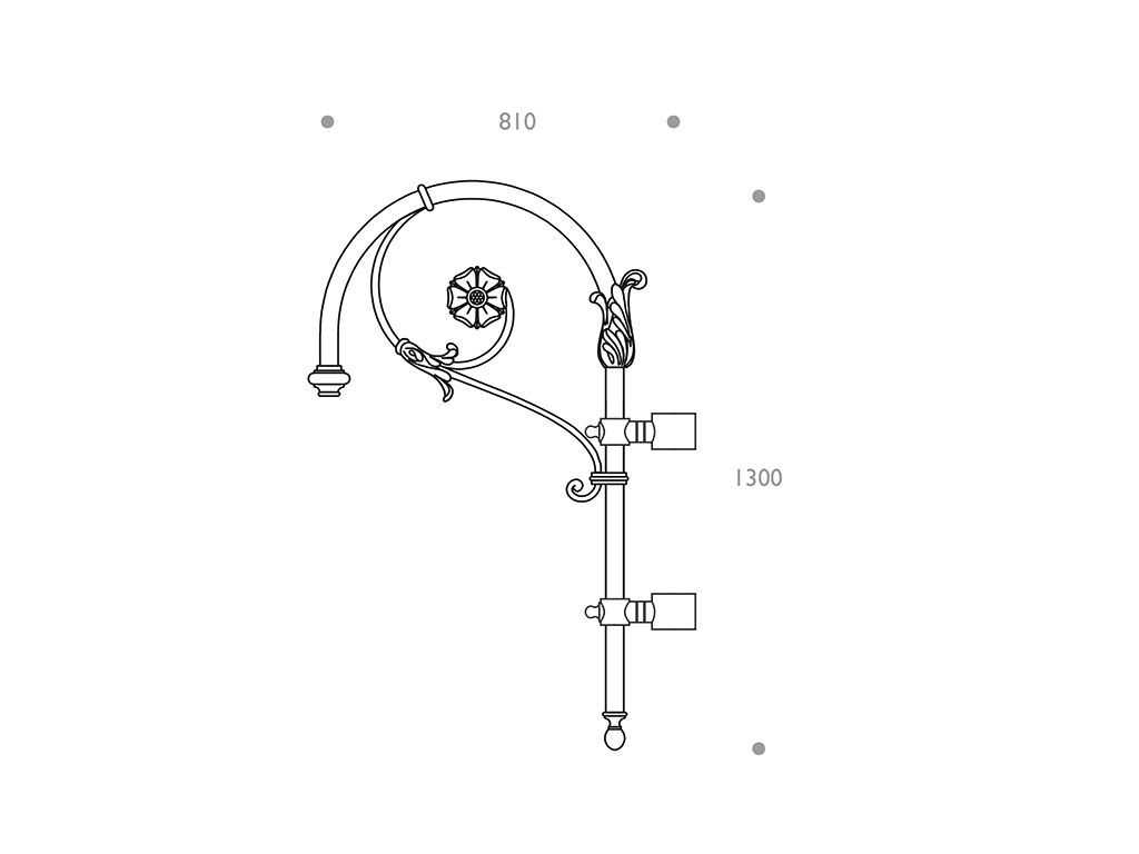 cima a pastorale alluminio ghisa 504 singolo dimensioni