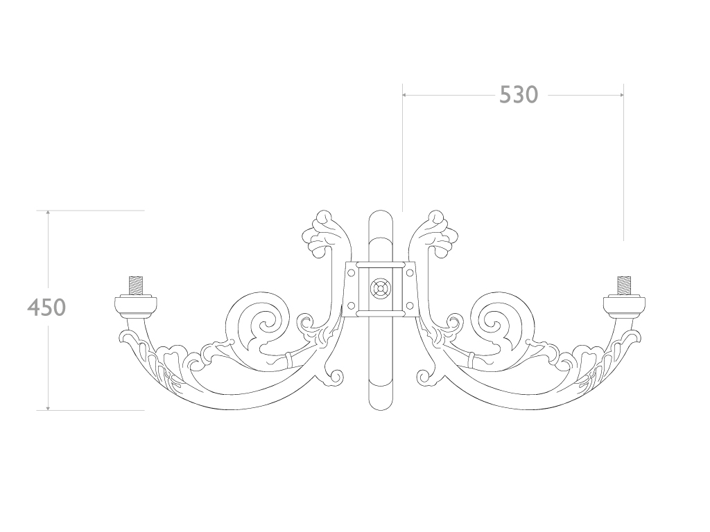fidia cima tripla ghisa alluminio 402 3 dimensioni 2d