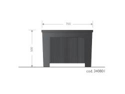 MIsure Fioriera orchidea quadrata