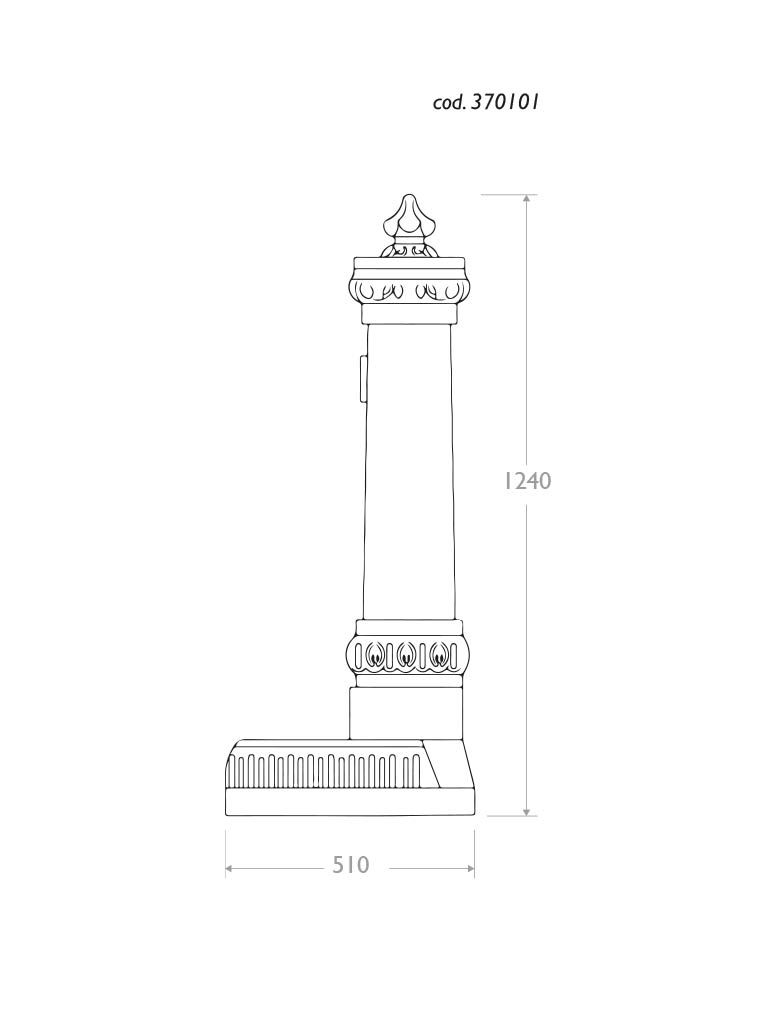 Fontana classica Milano in ghisa dimensioni