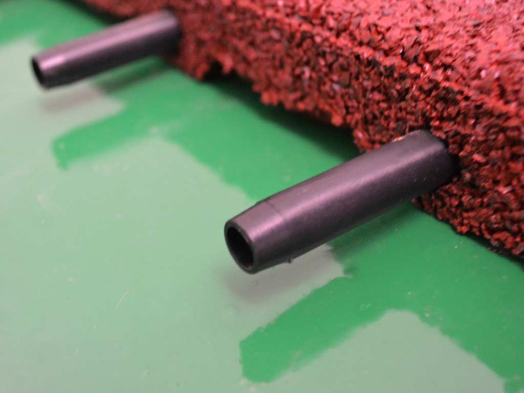 Pavimentazione antitrauma in gomma riciclata rossa - h 4 cm