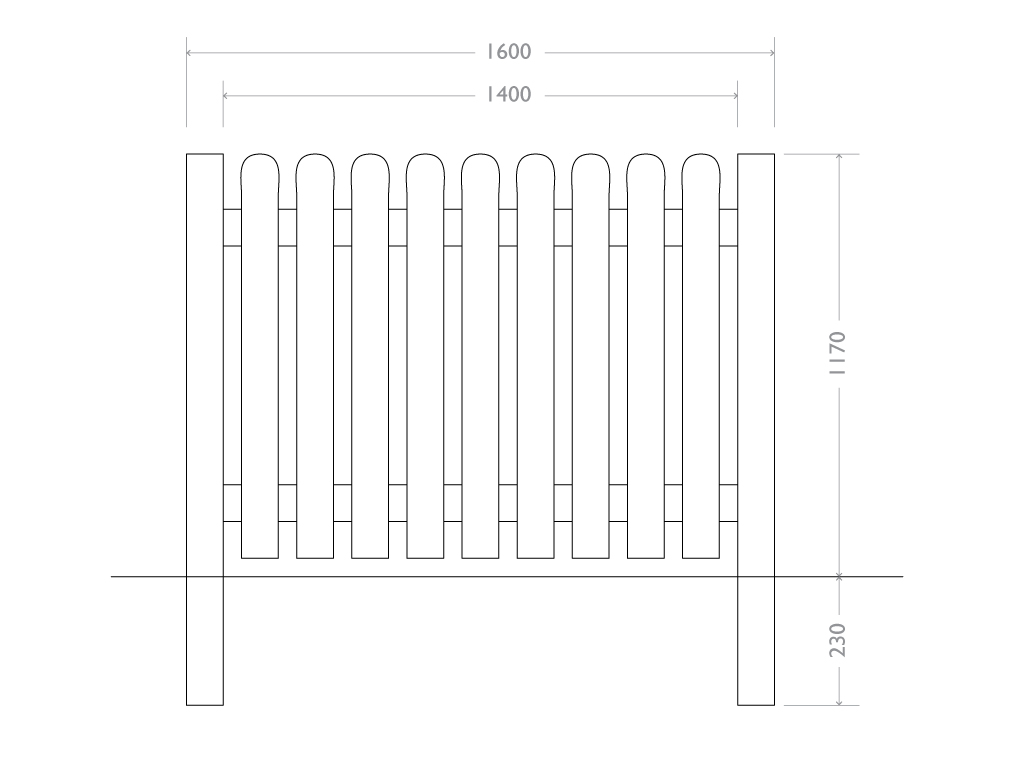 misure 2d recinzione country strongplast