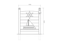 misure pannello sensoriale inclusivo timone strongplast