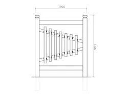 Pannello sensoriale XYLOFONO dimensioni