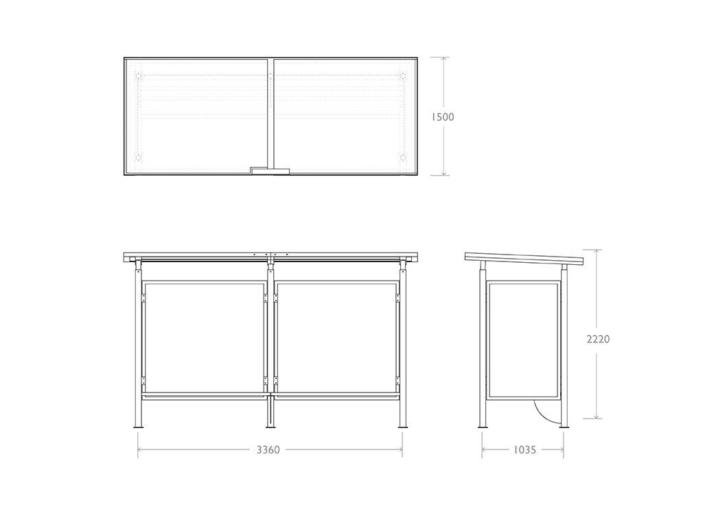 Misure Pensilina Avenue