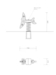 pianta prospetto gioco a molla mezzaluna strongplast cod 7091
