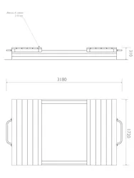 pianta prospetto sabbiera richiudibile strongplast cod 7055