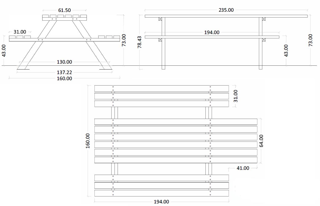 PIC NIC inclusivo dimesioni