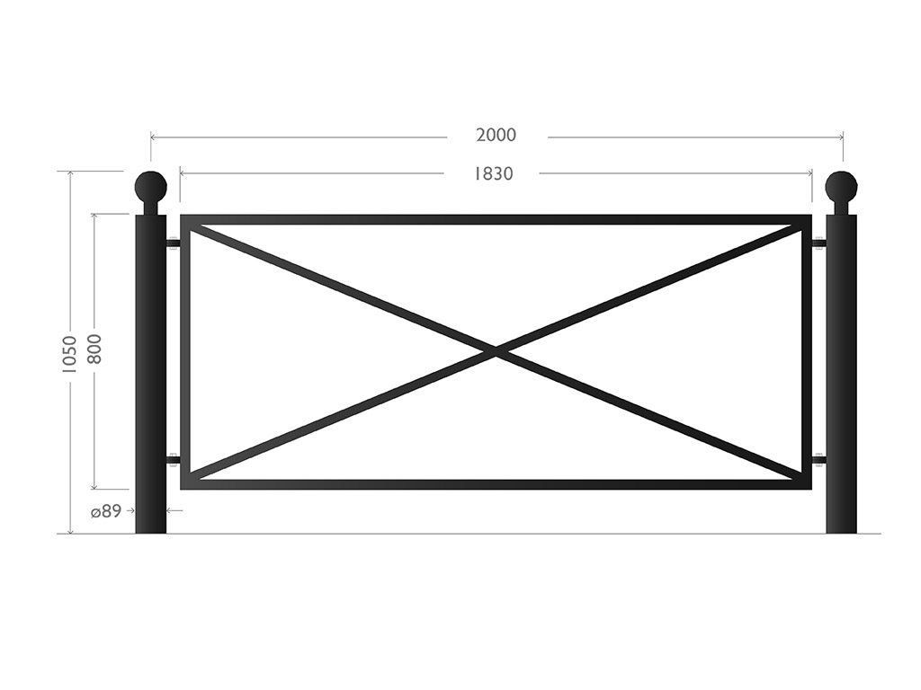 Misure Transenna Riquadro a flangia