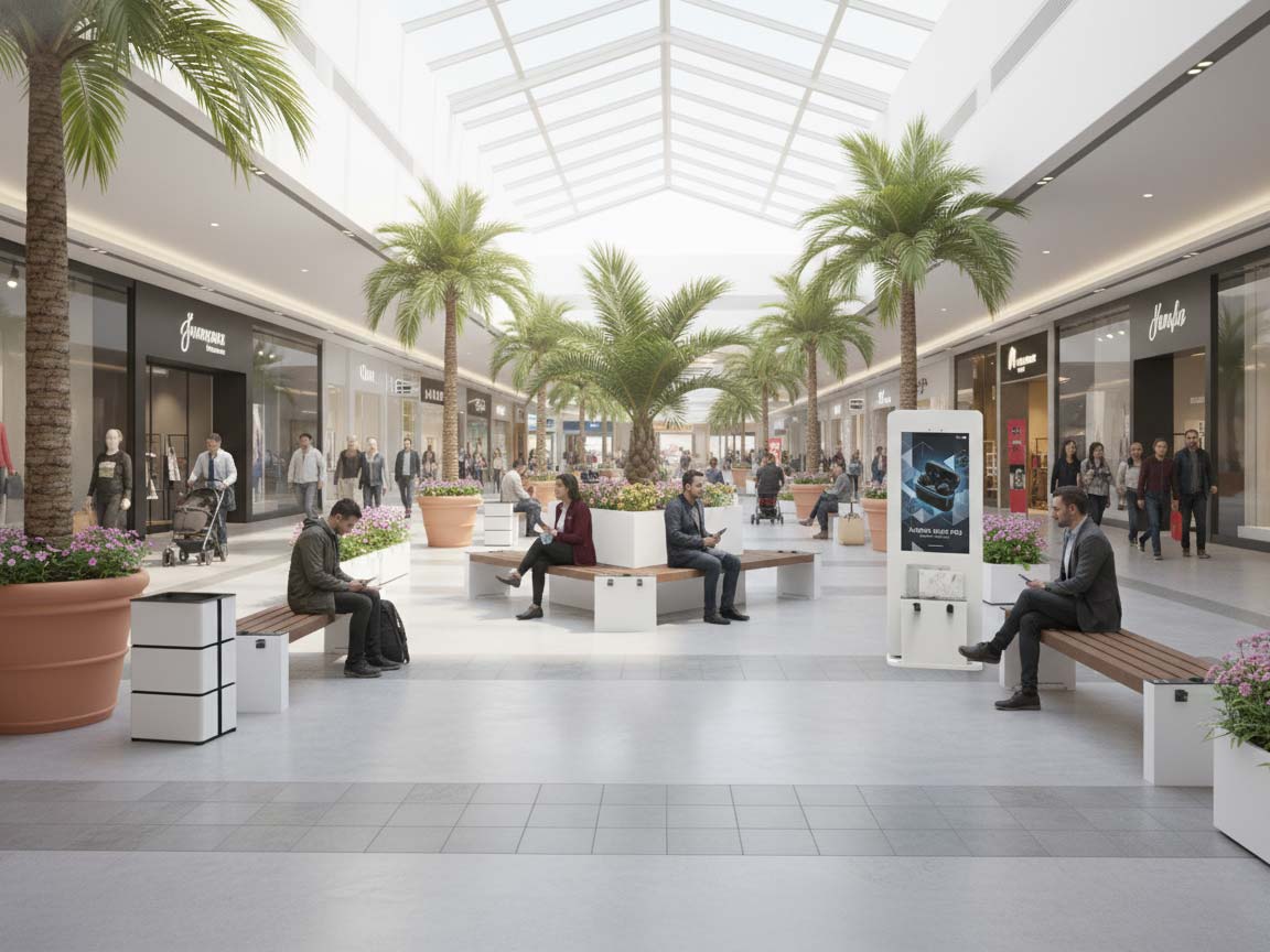 Modular fixtures for shopping malls - Assieme Arredi Smart Viva Per Centri Commerciali Foto2 Assieme Arredi Smart Viva Per Centri Commerciali Foto2